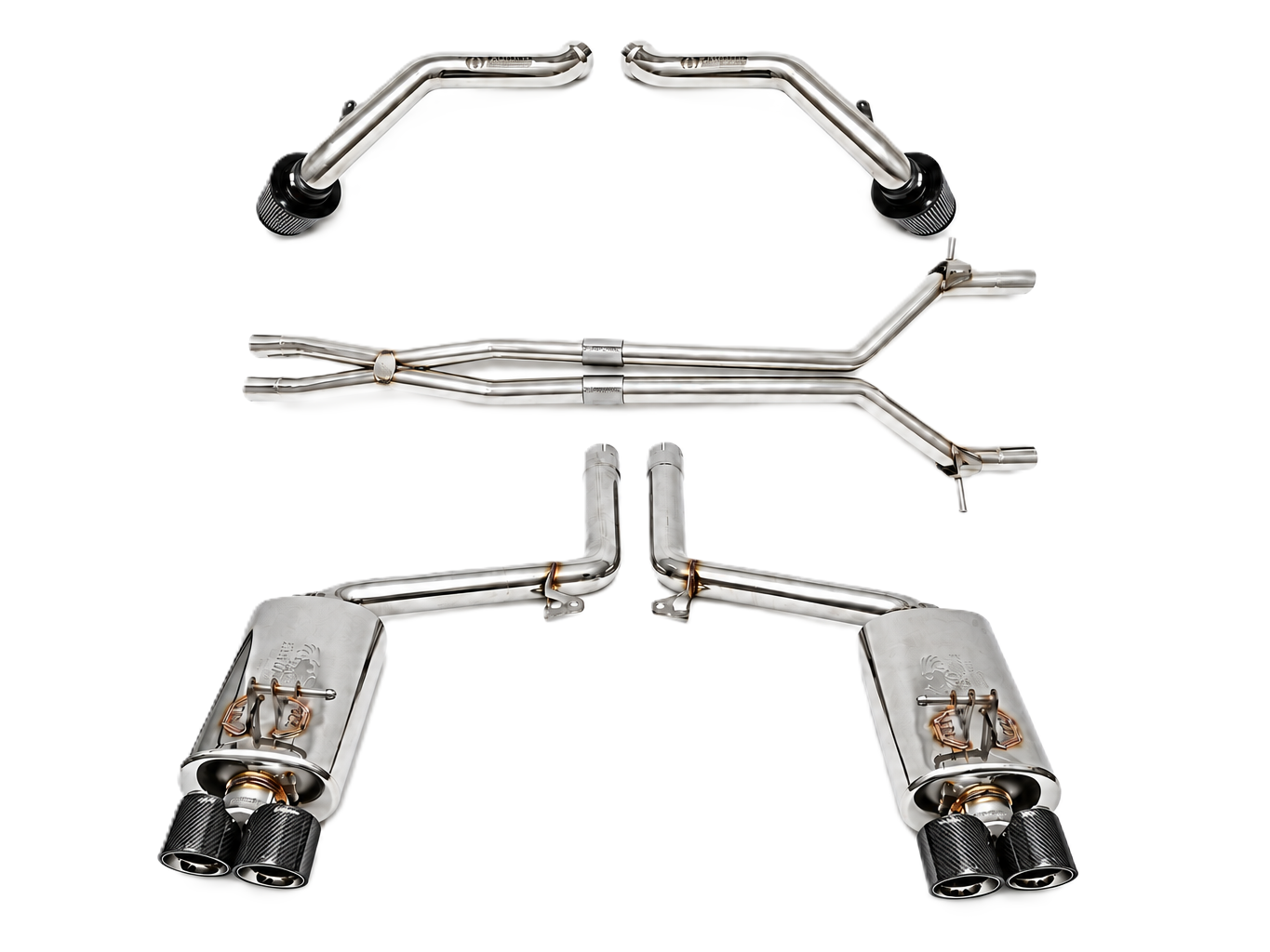 Fabspeed Exhaust Performance Package, Carbon Fiber WITHOUT ECU Upgrade. Porsche 970 Panamera S (2010-2013) - 97004420010 - FS.POR.970S.COMPAI, FS.POR.970S.XP, FS.POR.970S.MAXC